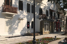 Arbat Street in Ust-Kamenogorsk, Kazakhstan, 2019