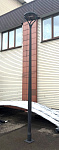 Unique seamless steel pole with reverse cone