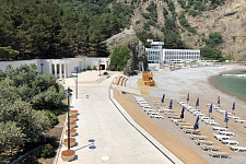 Landscaping of the territory of the sanatorium "South" in Foros, Yalta