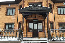 ARCHITECTURAL awnings and fencing for a country house, 2016.