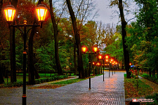 Landscaping of the park in Lipetsk