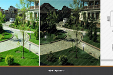 Landscaping in a private home in Almaty, Kazakhstan