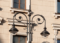 Чугунные фонари в центре Санкт-Петербурга
