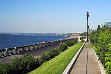 Embankment of the Volga River, in September 2011, Samara