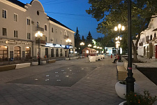 Arbat Street in Ust-Kamenogorsk, Kazakhstan, 2019