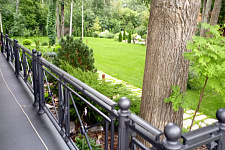 Fencing terrace and stairs to the customer from the Moscow region, 2019