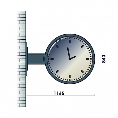 Street wall clocks К4-3.W02-01