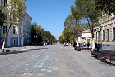 Sovetskaya street (pedestrian zone), in August 2009, Orenburg