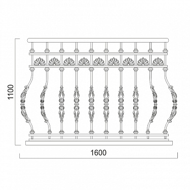 Balcony railing B.01