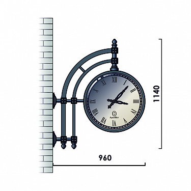 Street wall clocks К70-4.W01-05