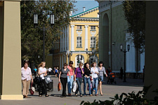Sovetskaya street (pedestrian zone), in August 2009, Orenburg