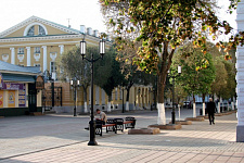 Sovetskaya street (pedestrian zone), in August 2009, Orenburg