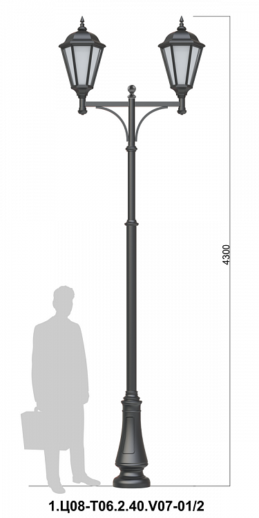 Light pole 1.C08-T06.2.40.V07-01/2