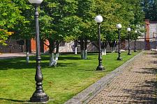 Cast-iron lanterns for a country house in the Moscow region, 2019