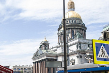 New lights on Ligovsky pr., And Malaya Morskaya Str. in St. Petersburg