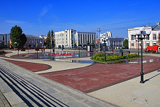 Lighting Theater Square in Vladimir