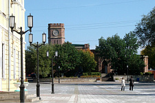 Sovetskaya street (pedestrian zone), in August 2009, Orenburg